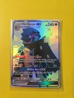 Decidueye GX SV47/SV94 Hidden Fates Ultra Rare Shiny Vault Pokemon Card #2 - Image 1
