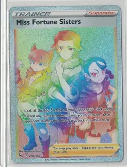 Pokemon Card - Miss Fortune Sisters Lost Origin 209/196 Secret Rare Rainbow Holo - Image 1