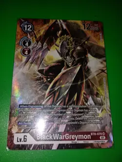 Digimon Card BlackWarGreymon (Alternate Art) - New Awakening BT08 NM - Image 1