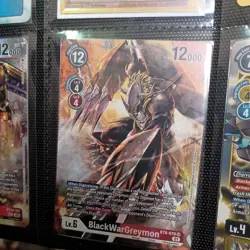 Digimon Card BlackWarGreymon (Alternate Art) - New Awakening BT08 NM - Image 3