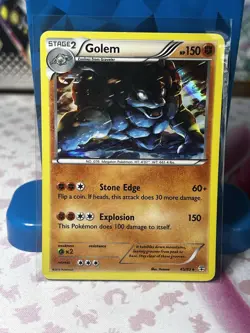 Pokemon TCG Golem Holo Rare Card 45/83 Generations Light Play - Image 1