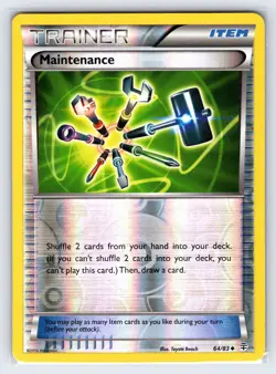 Maintenance 64/83 2016 Generations Pokemon Card Reverse Holo Trainer - Nm - Image 1