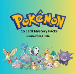 Pokemon cards mystery packs - 15 cards per pack - Near-mint or Better condition - Image 1
