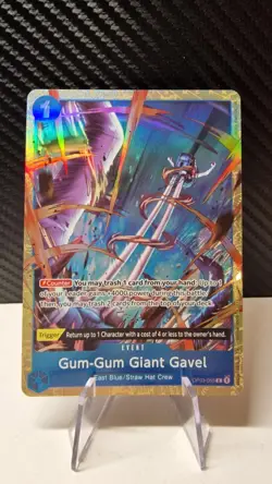 Gum-Gum Giant Gavel - OP03-055 - Promo - One Piece Card Game - Best Vol2 N/M - Image 1