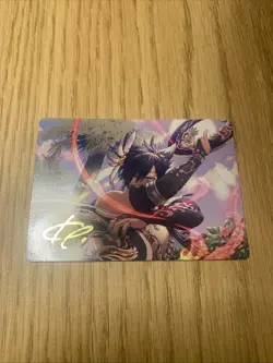 Dancer's Chakrams Art Card (Gold-Stamped Signature) - Art Series: FINAL FANTASY - Image 1