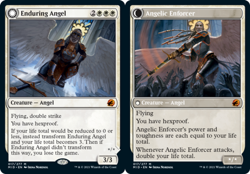 Enduring Angel // Angelic Enforcer Magic mtg Light Play, English Midnight Hunt x - Image 1