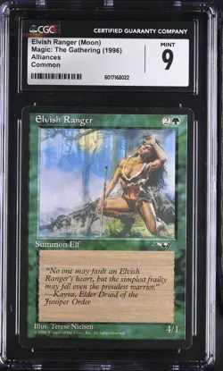 ELVISH RANGER Alliances Moon CGC 9 Vintage MTG [Nostalgium] - Image 1