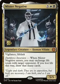 MTG Mister Negative - Foil - Prerelease Promo, Prerelease & Release Promos, Ligh - Image 1