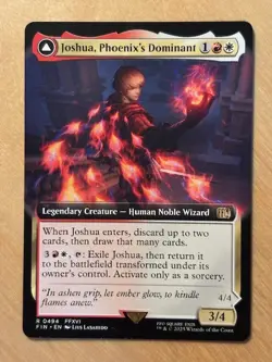 MTG Magic the Gathering Joshua Phoenix's Dominant Extended Art Final Fantasy NM - Image 1