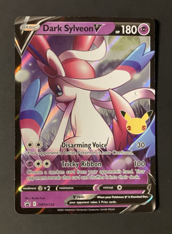 Dark Sylveon V SWSH134 Pokemon Celebrations Black Star Promo Card Anniversary MP - Image 1