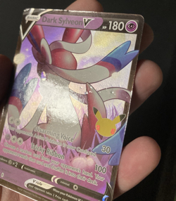 Dark Sylveon V SWSH134 Pokemon Celebrations Black Star Promo Card Anniversary MP - Image 3