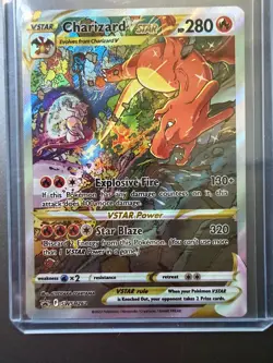 Pokemon TCG Charizard VSTAR SWSH262 Black Star Promo Cards Holo MINT - Image 1