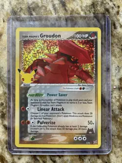 Team Magma’s Groudon 9/95 Holo Rare Classic - Celebrations 25th Pokemon - MINT - Image 1