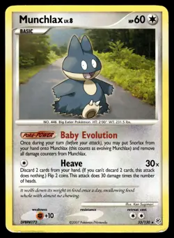 Munchlax 33/130 Diamond and Pearl Pokemon - Image 1