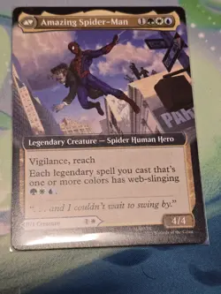 The Amazing SpiderMan Peter Parker NYCC 2025 EXCL Magic The Gathering Promo Card - Image 1