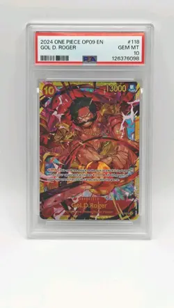Gol.D.Roger OP09-118 Emperors In The New World One Piece Card English PSA 10 - Image 1