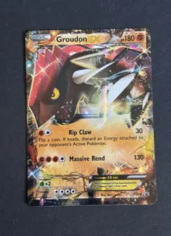 Pokemon Groudon EX XY Black Star Promos Holo Card XY42 - Image 2