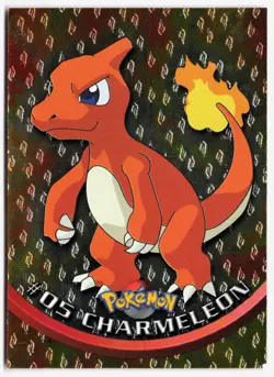 Topps Pokemon Card Charmelon Flames Embossed #05 Holo Foil MP - Image 1