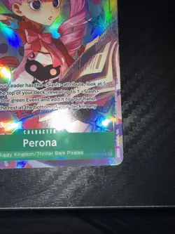 One Piece Card Game Perona OP12-034 SR Alternative Art English NM Condition - Image 2