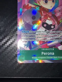One Piece Card Game Perona OP12-034 SR Alternative Art English NM Condition - Image 3