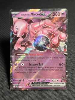 Team Rocket's Mewtwo ex 205 Sv: Scarlet & Violet Promo Cards Holo - Image 1