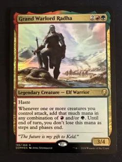 1x Foil Grand Warlord Radha (195) Dominaria LP MTG Magic the Gathering x1 MKE - Image 1