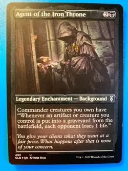 MTG 1x FOIL ETCHED Agent of the Iron Throne 492 Battle for Baldur's Gate x1 NM - Image 1
