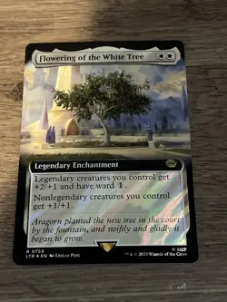 Flowering of the White Tree, R 0759, NM Surge Foil, MTG LotR Lord Rings LTR - Image 1