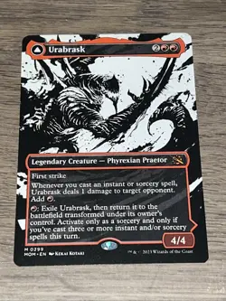 MTG Urabrask (Showcase) March of the Machine Mythic #0299 Magic NM - Image 1