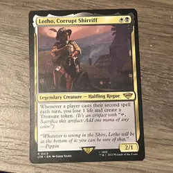 MTG Lotho, Corrupt Shirriff The Lord of the Rings 0213 Pack Fresh - Image 1