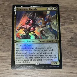 MTG FOIL Drana and Linvala - March of the Machine #222 - Image 1