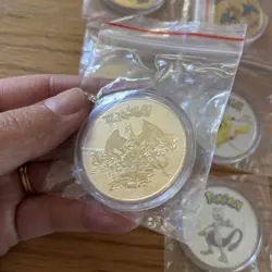 Pokemon Gold & Silver Collectible Coins Mewtwo Pikachu Charizard Venasaur Lot - Image 3