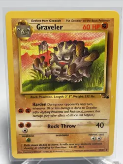 Pokemon Graveler 37/62 - Fossil set uncommon - Same day shipping - NM/M - Image 2