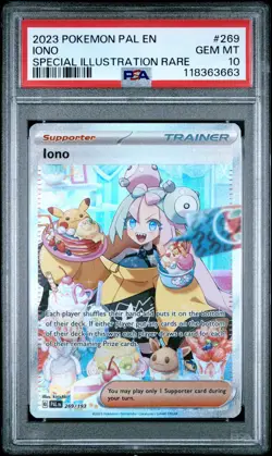 2023 POKEMON PAL EN-PALDEA EVOLVED SPECIAL ILLUSTRATION RARE #269 IONO PSA 10 - Image 1