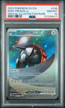 Iron Treads ex 248 Scarlet & Violet Special Illustration Rare Pokemon TCG PSA 10 - Image 2