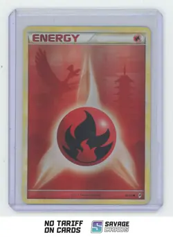 2011 Pokemon Ho-Oh Holo Call Of Legends Fire Energy #89/95 - Image 1