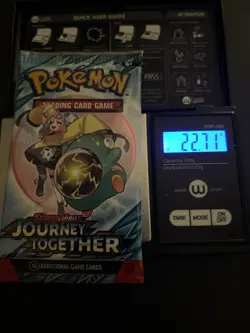 Heavy! Over 22.71 Gram Pokemon Journey Together Booster Pack Sealed - Image 1