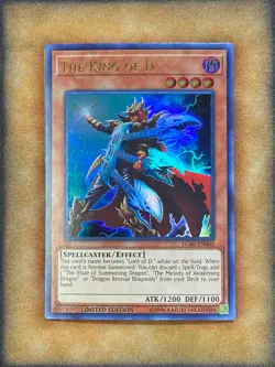 Yugioh The King of D. LC06-EN002 Ultra Rare Limited Edition LP - Image 1