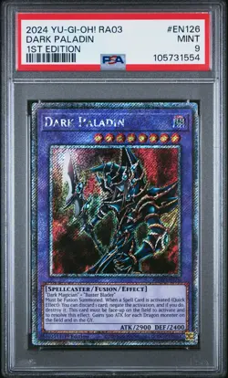 2024 YU-GI-OH! RA03-QUARTER CENTURY BONANZA 1ST ED #EN126 DARK PALADIN PSA 9 - Image 1