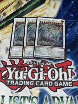 Yugioh 3x Blue-Eyes Ultimate Spirit Dragon 1st Ed Secret Rare SDWD-EN043 Playset - Image 1