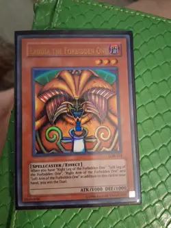 Yugioh! Exodia The Forbidden One LOB-124 Ultra Rare Unlimited (2010-17 Print) NM - Image 1