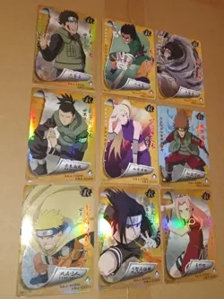 Naruto Trading Cards lot of 9 rare ninja Sasuke. Sakura. Kiba. TCG.CCG.anime - Image 3