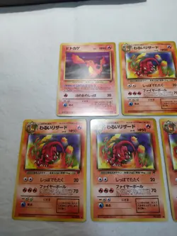 Charmander Dark Charmeleon Old back Team Rocket Japanese Pokemon Card 7713 - Image 2