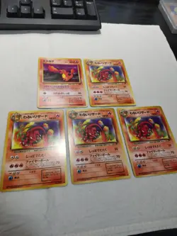 Charmander Dark Charmeleon Old back Team Rocket Japanese Pokemon Card 7713 - Image 4