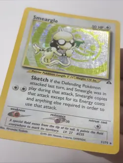 Pokemon TCG Smeargle Neo Discovery Unlimited Holo Card 11/75 HP - Image 4