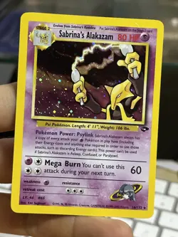 Sabrina's Alakazam 16/132 Gym Challenge 2000 Holo Rare WOTC Pokemon Card TCG - Image 3