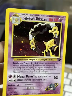 Sabrina's Alakazam 16/132 Gym Challenge 2000 Holo Rare WOTC Pokemon Card TCG - Image 4