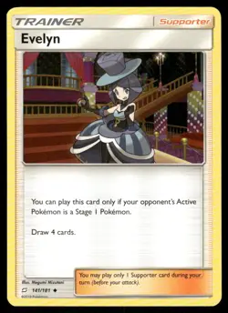 Evelyn 141/181 Team Up Pokemon TCG trading card - Image 1