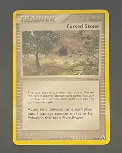 Pokemon Card Cursed Stone 72/92 Legend Maker - Moderately Played - Image 1