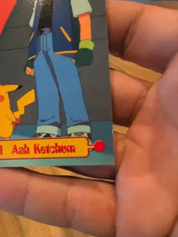 Topps Series 1 1999 TV Animation Ed ASH KETCHUM TV1 Pokemon Character Card - Image 4